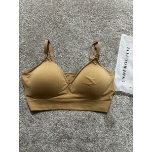 NEW Underoutfit 2XL Neckline Pullover Bralette - Beige